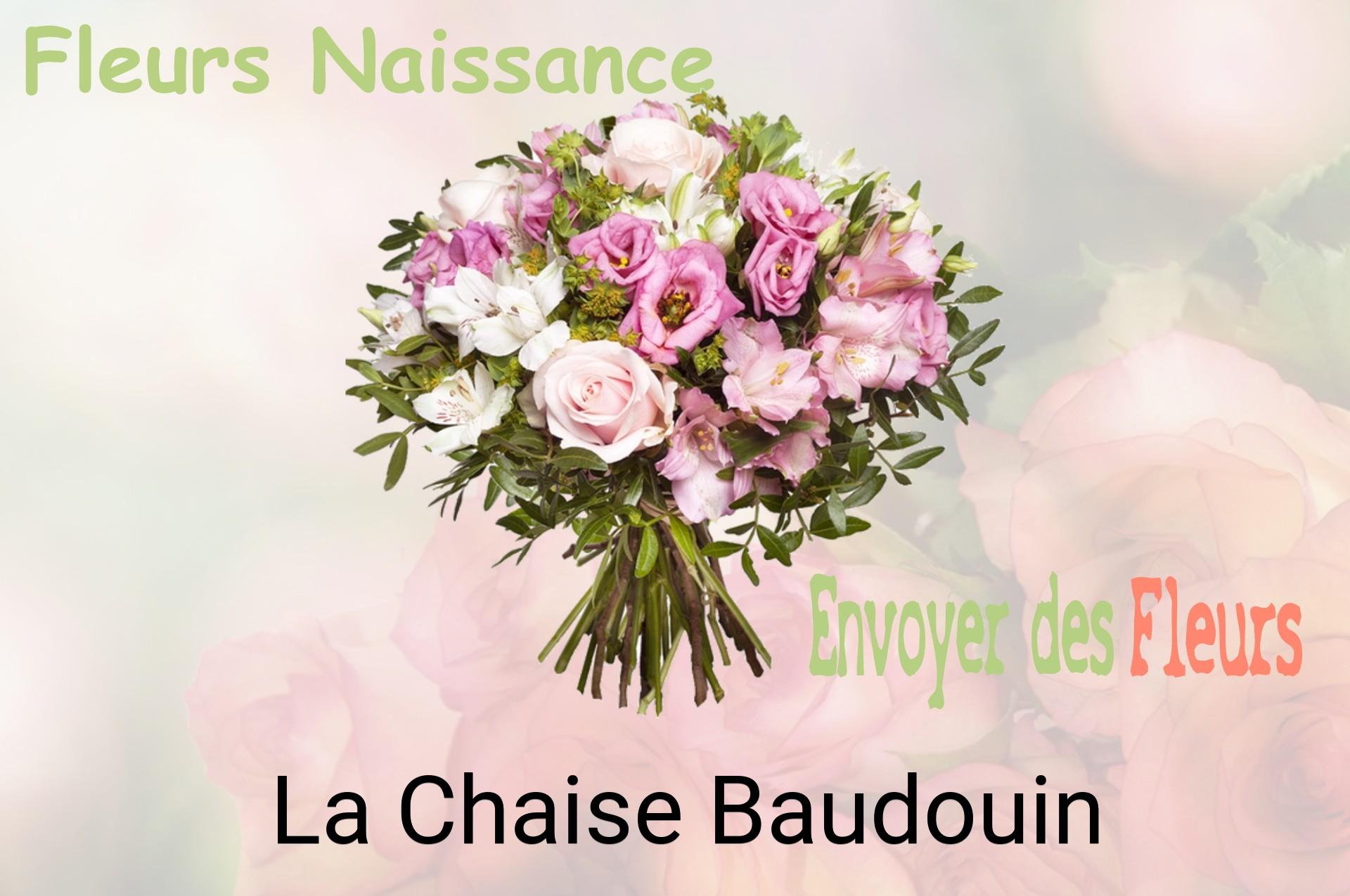 Bouquet de fleurs de naissance livré à La Chaise-Baudouin